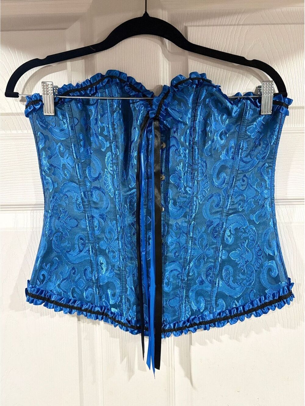 #296 Blue adjustable corset